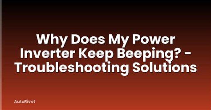 Why does my power supply keep beeping?