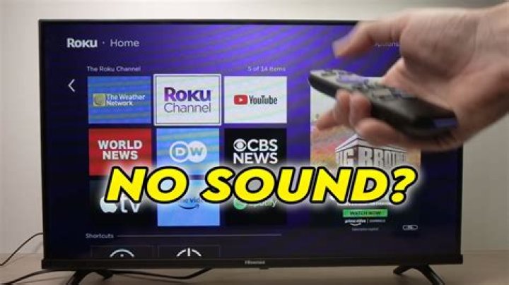 Why does my Roku not have sound?