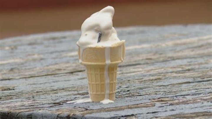 Why ice cream melts quickly in a hot day?