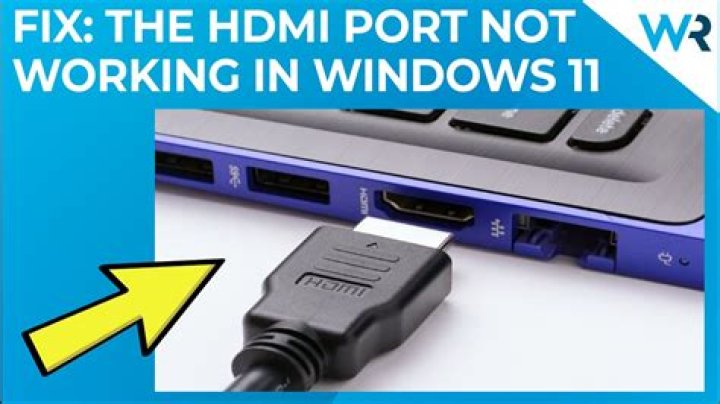 Why is HDMI port not working?
