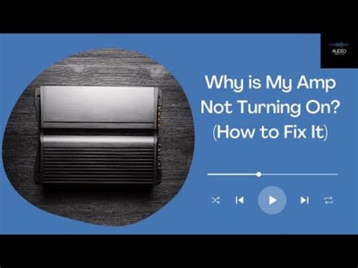 Why is my amp not lighting up?