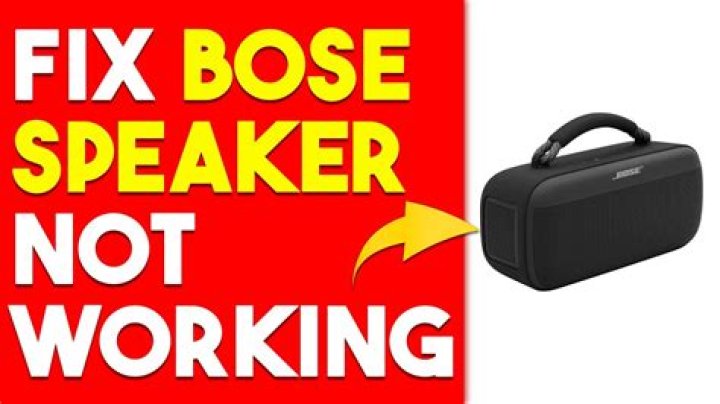 Why is my Bose speaker not playing music?