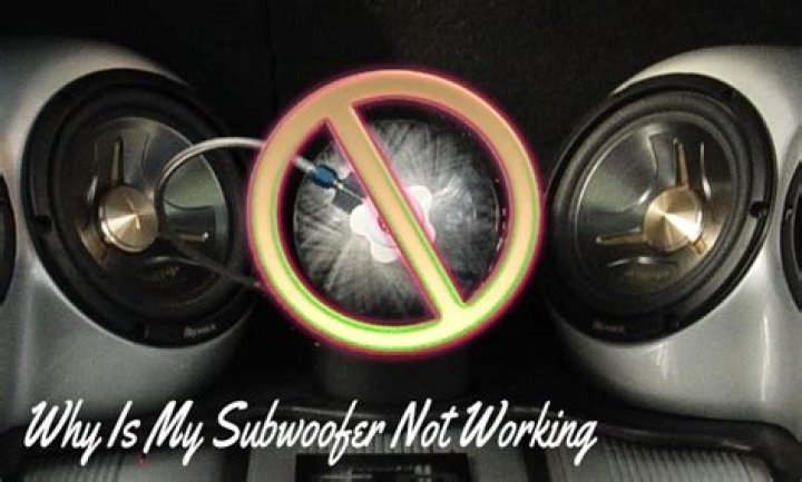 Why is my car subwoofer not getting power?
