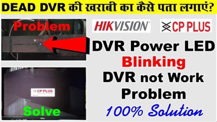Why is my DVR blinking?