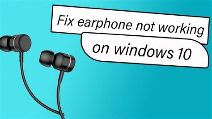 Why is my earphone not working suddenly?
