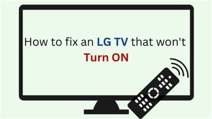 Why is my flat screen TV not turning on?