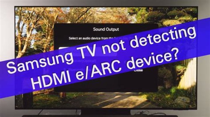 Why is my HDMI ARC not working Samsung TV?