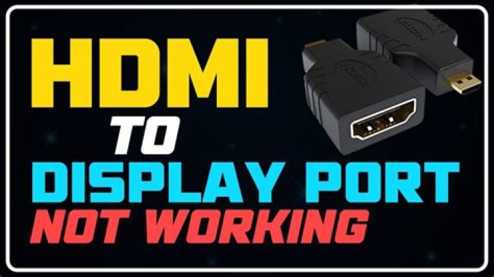Why is my HDMI port not working on my TV?