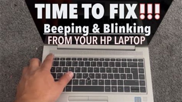 Why is my HP all in one beeping?