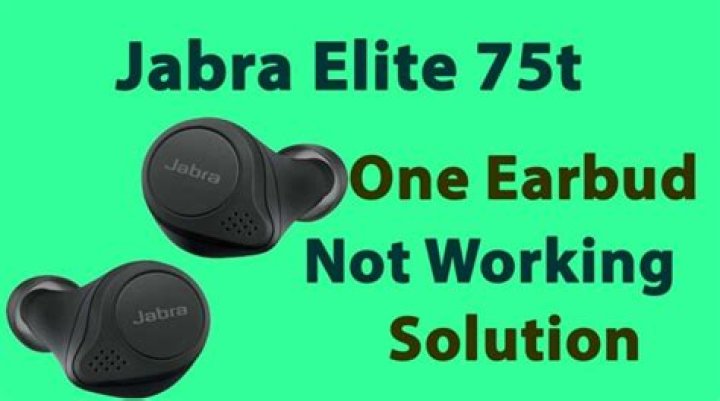 Why is my Jabra Elite 75T left earbud not working?