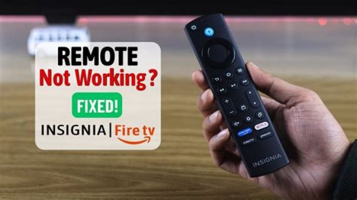 Why is my new Insignia remote not working?