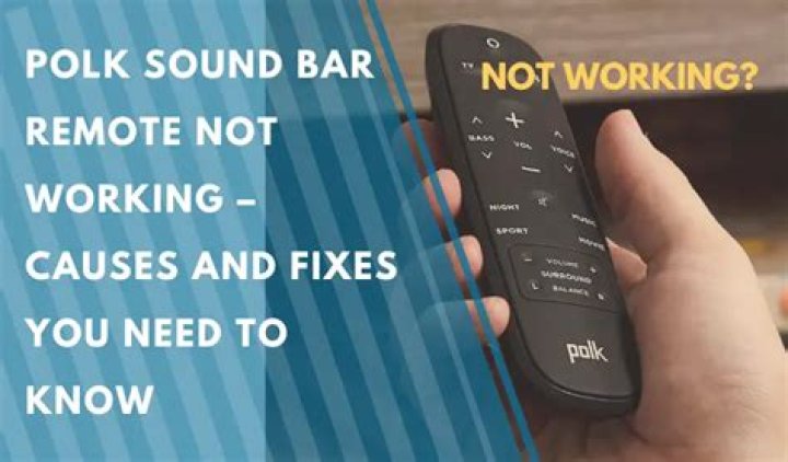 Why is my Polk sound bar not working?