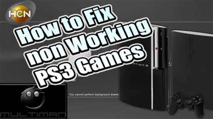 Why is my PS3 not reading my games?
