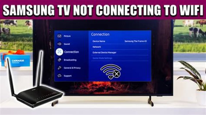 Why is my Samsung TV not connecting to Internet?