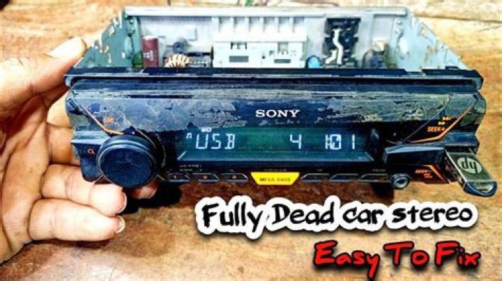 Why is my Sony stereo not turning on?