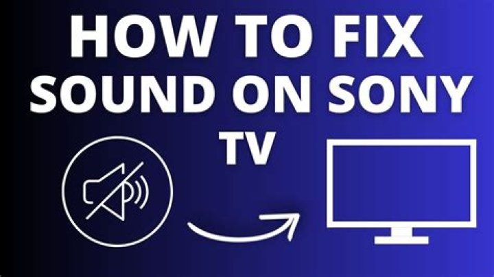 Why is my sound bar not working on my Sony TV?