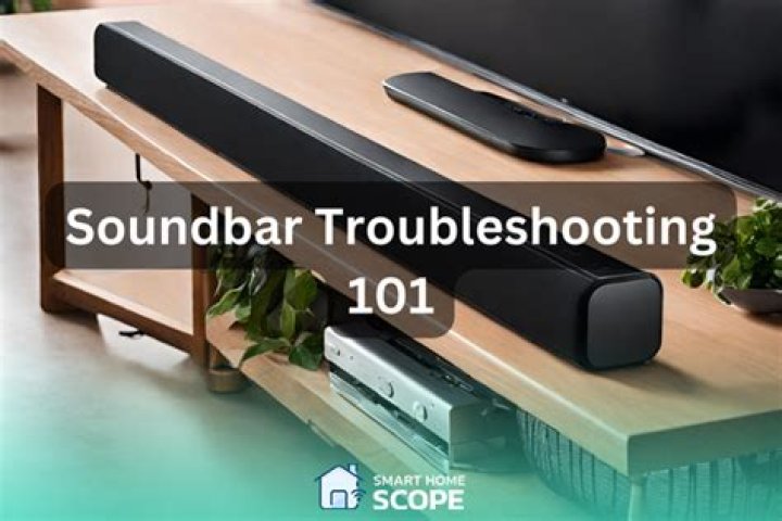 Why is my Sound bar not working?