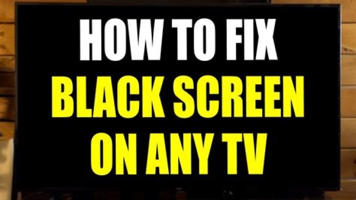 Why is my TV stuck on a black screen?