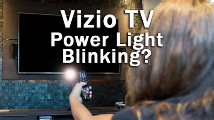 Why is my Vizio TV power light on?