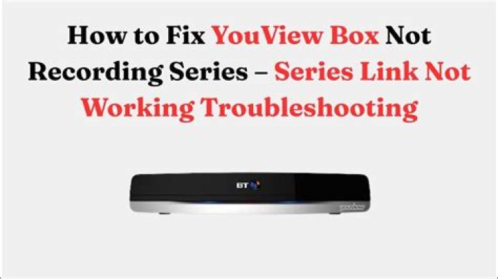 Why is my YouView box not recording?