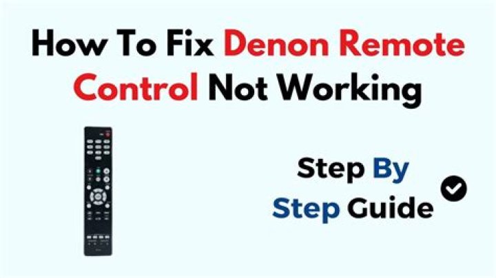 Why is the front display on my Denon not working?