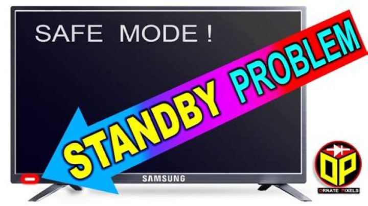 Why is the standby button on my TV flashing?