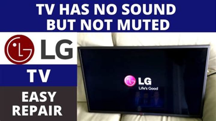 Why is there no sound coming from my LG TV?