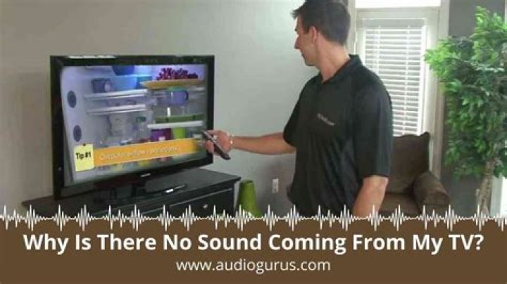 Why is there no sound coming from my TV?