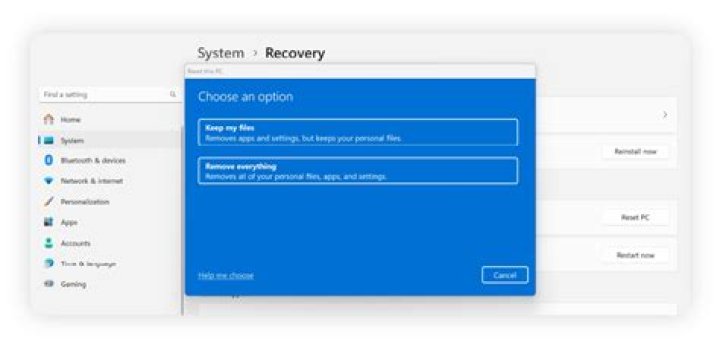 Will resetting PC remove problems?